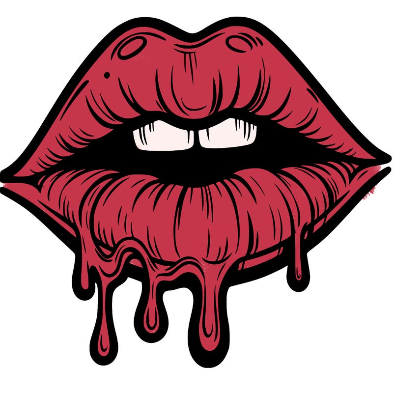 lips that look realistic and drip