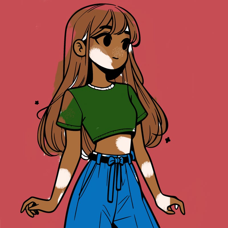 girl in a cute crop top