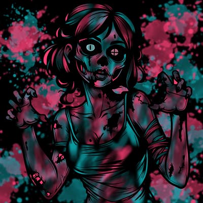 realistic zombie girl