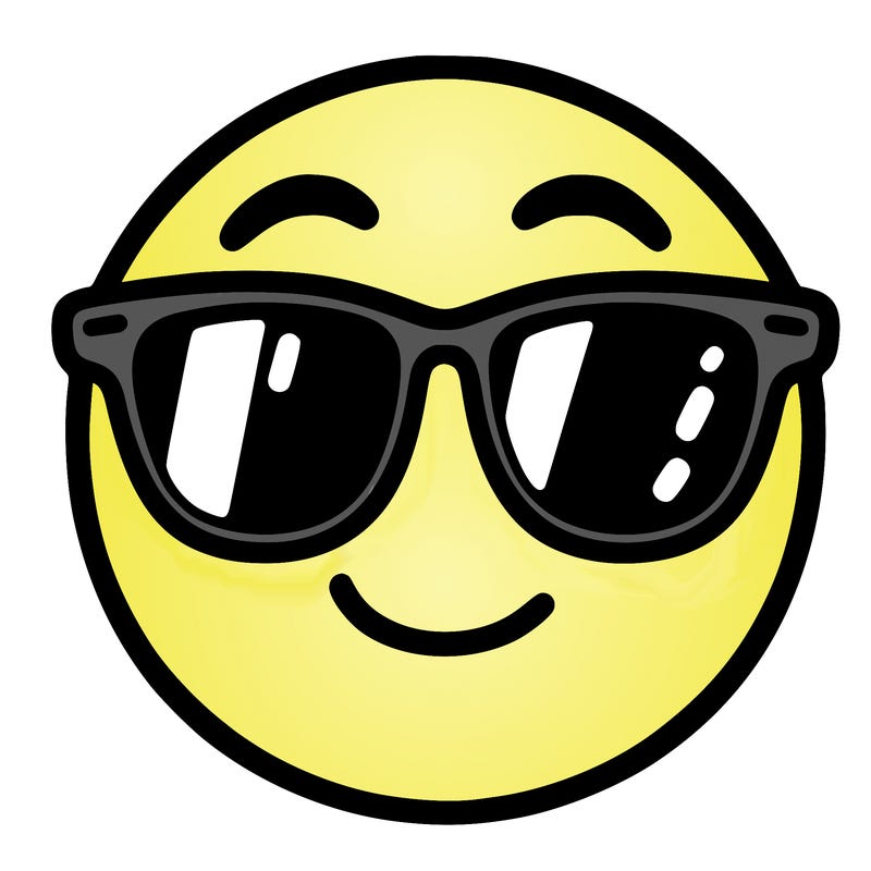 emoji with sunglasses