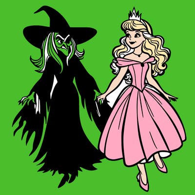 the wicked witch and galinda