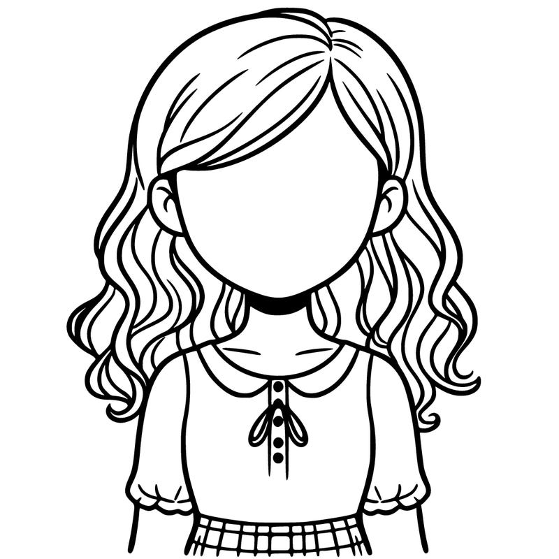 a girl without a face