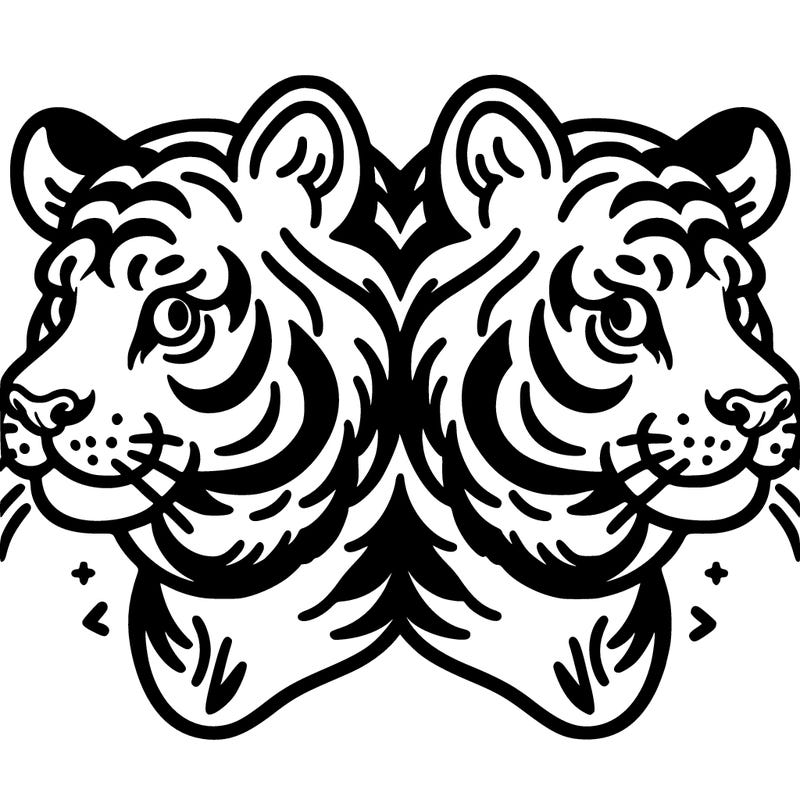 two head tiger