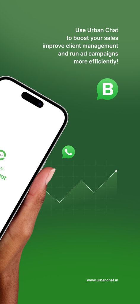 Urban Chat Bot - Pantalla de la aplicación móvil Urban Chat Bot para impulsar ventas y mejorar la gestión de clientes