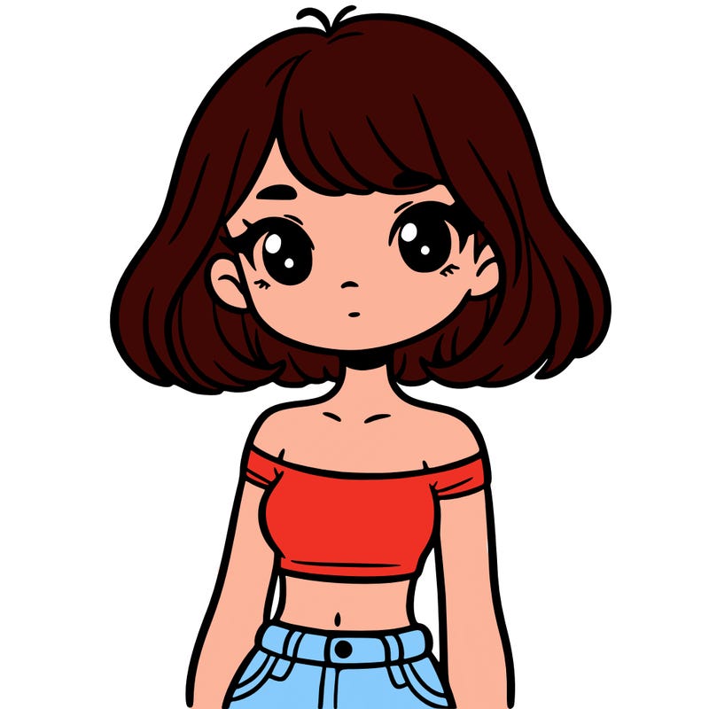 girl in a cute crop top