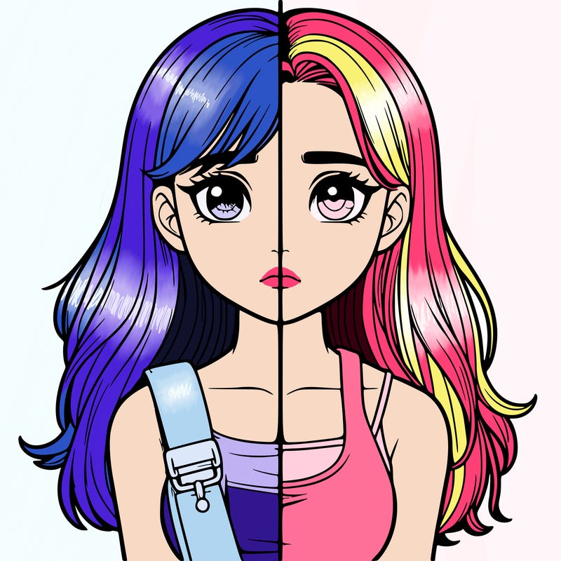 realistic girl split