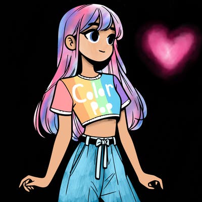 girl in a cute crop top