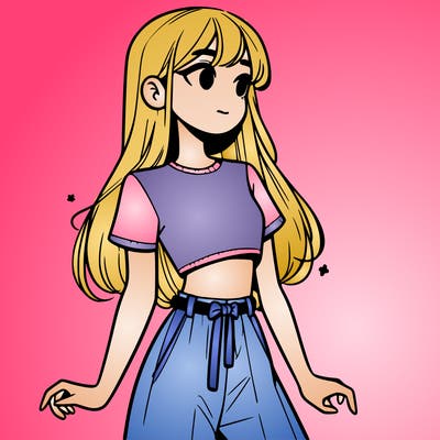 girl in a cute crop top