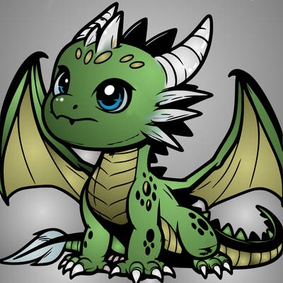 fierce baby night dragon