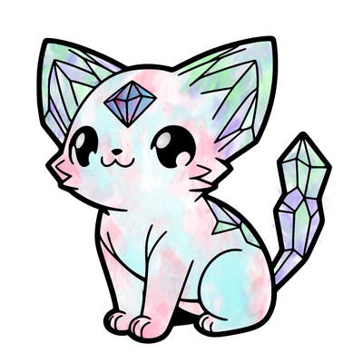 crystal kitten