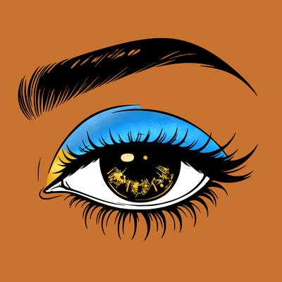 eye closed realistic