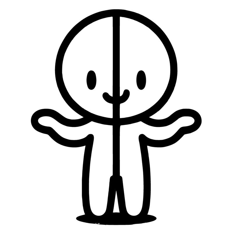 person split on half