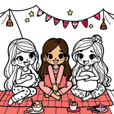 girl sleepover party