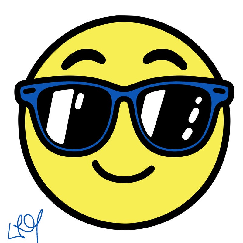 emoji with sunglasses