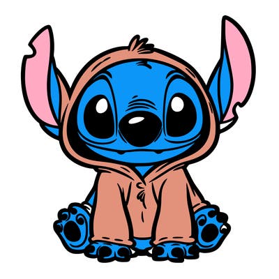 stitch in a dog costume