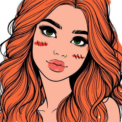 beautiful realistic girl