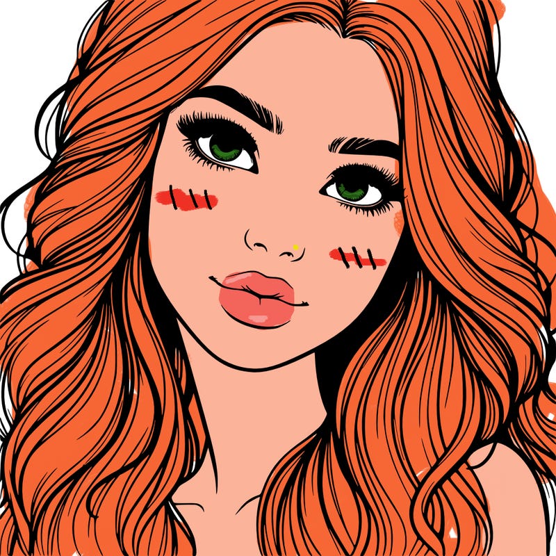 beautiful realistic girl