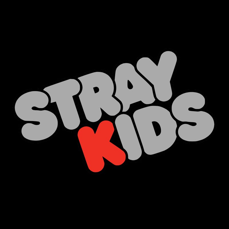 bubble letters saying stray kids