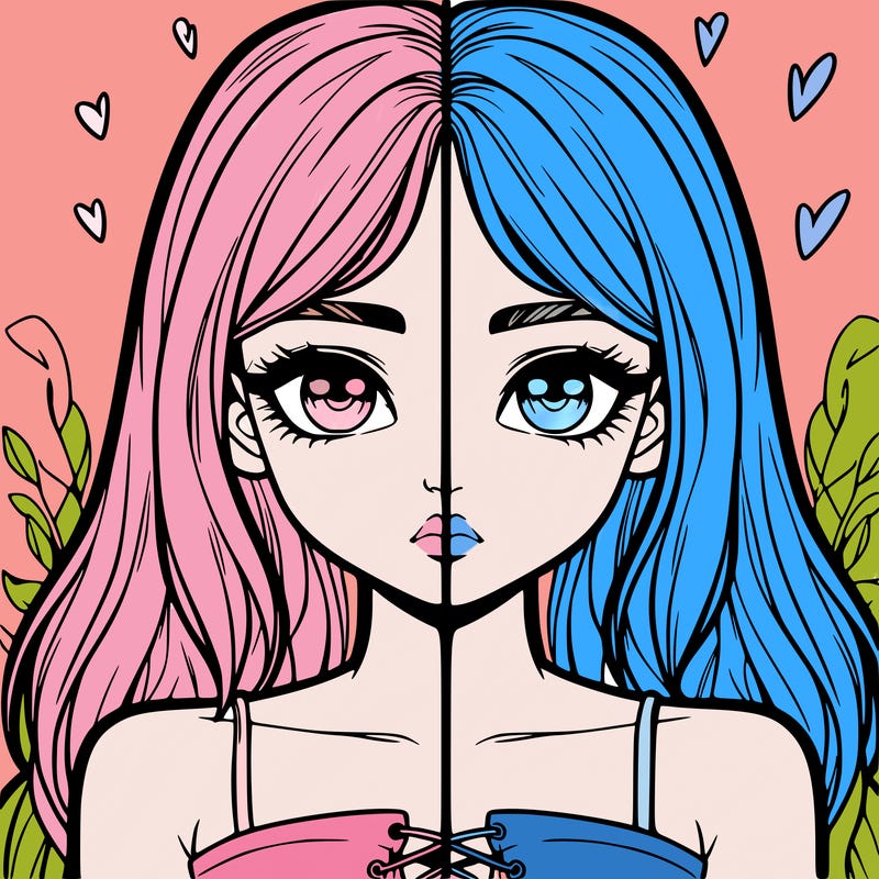 realistic girl split