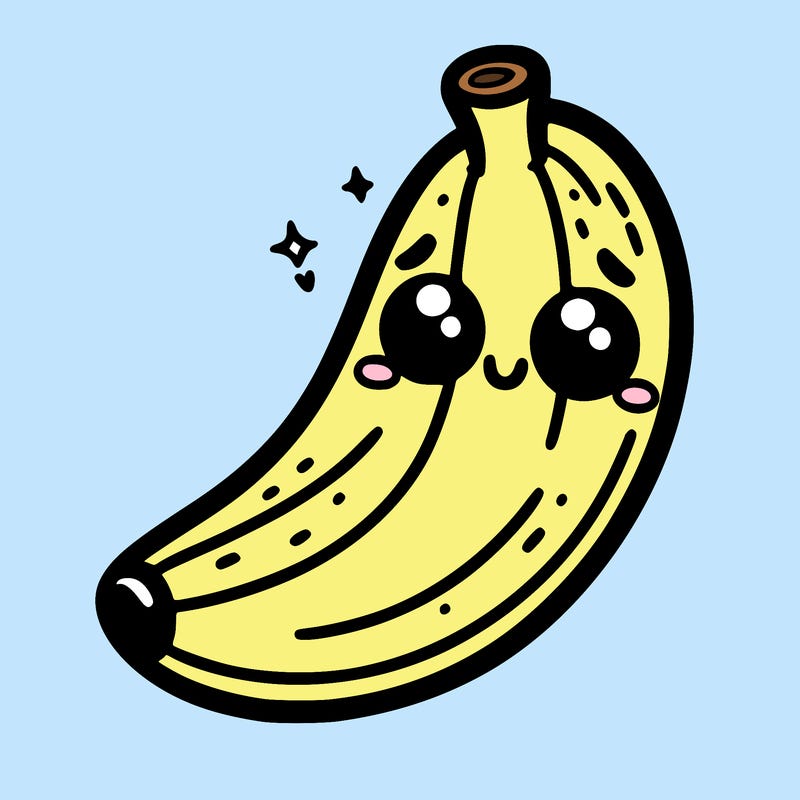 a cute banana