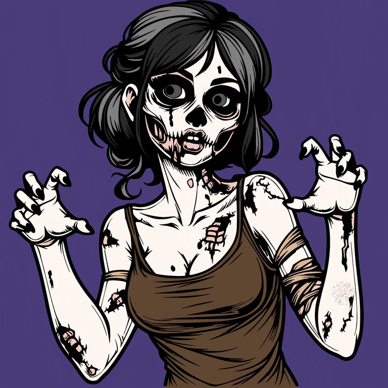 realistic zombie girl