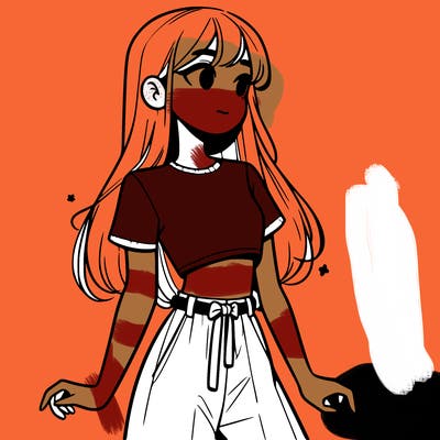 girl in a cute crop top