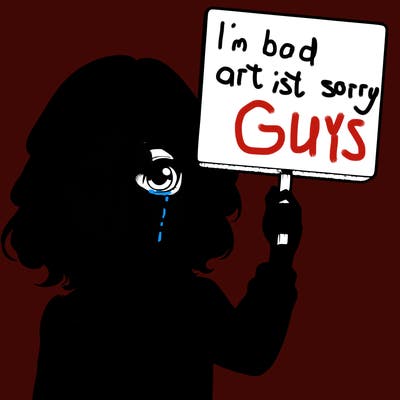 realistic girl holding up a sign