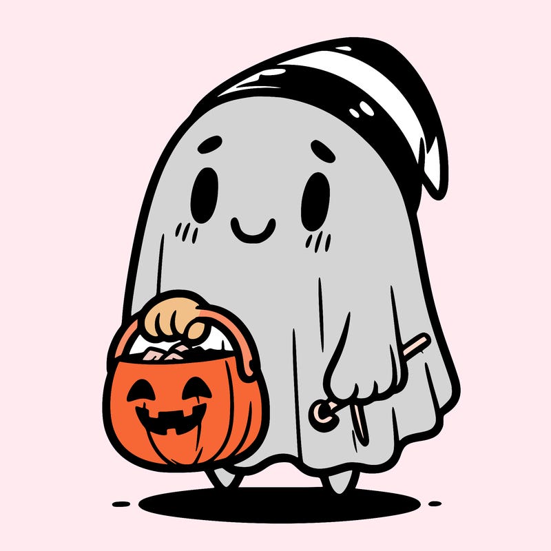 ghost girl trick or treating