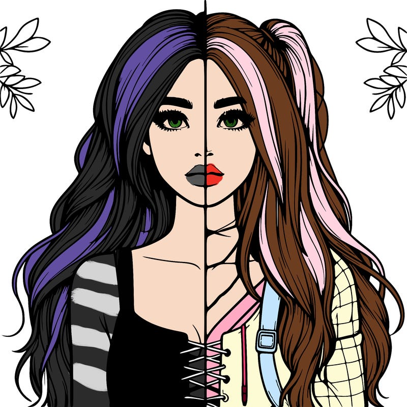 realistic girl split