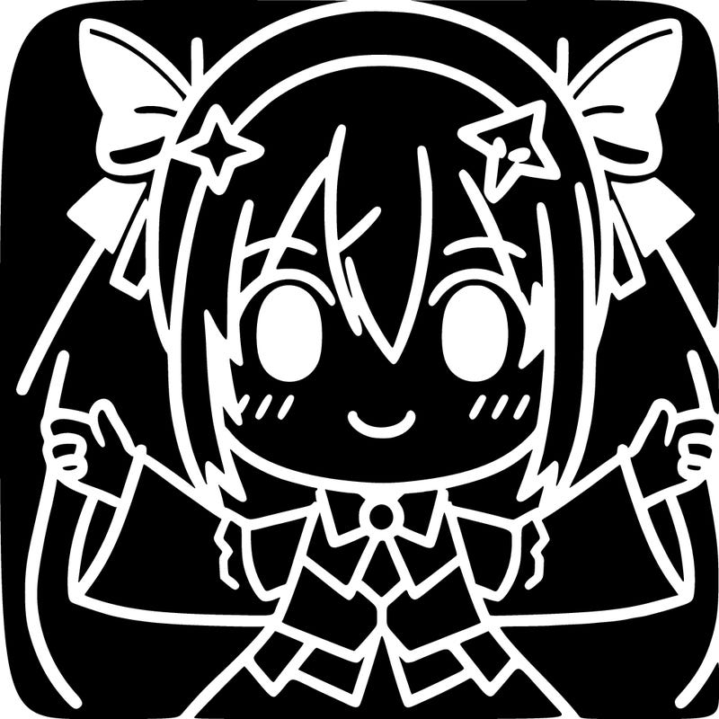 glow with the dark anime character