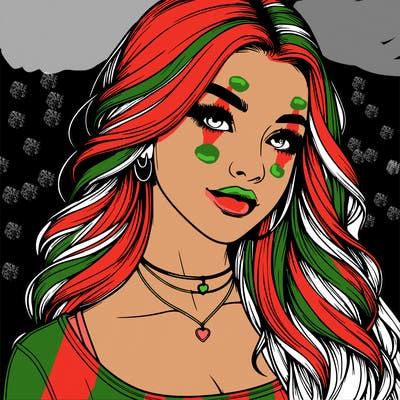 detailed realistic girl