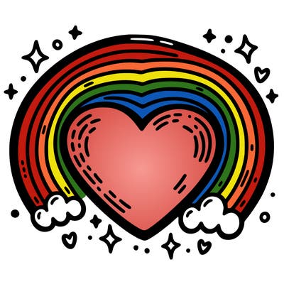 rainbow heart