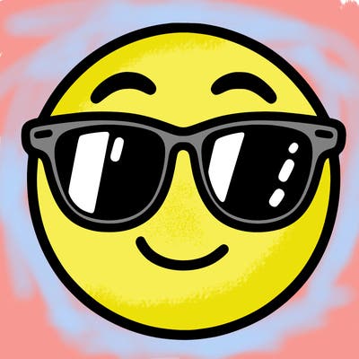 emoji with sunglasses
