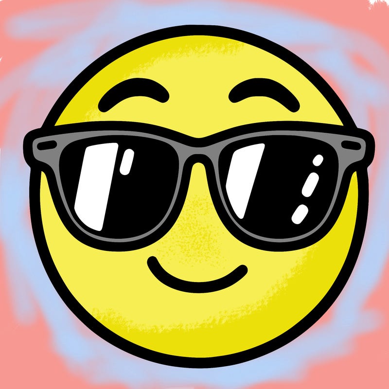 emoji with sunglasses
