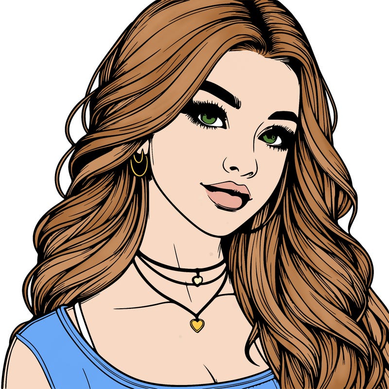 detailed realistic girl