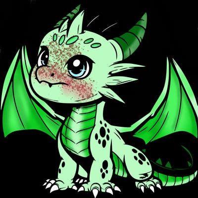 fierce baby night dragon