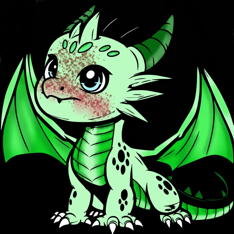 fierce baby night dragon