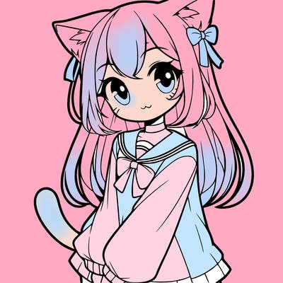 cat anime girl