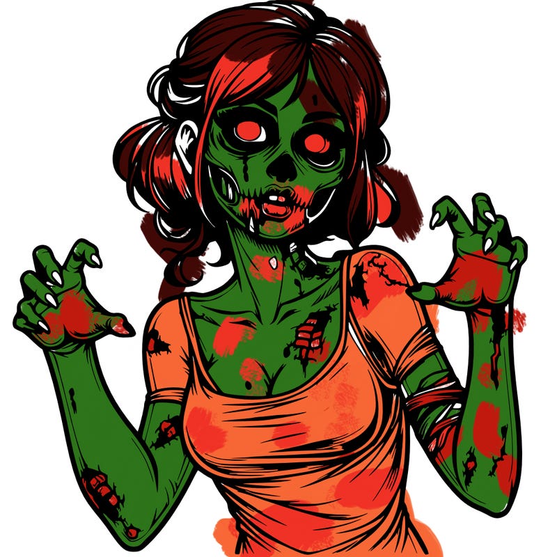 realistic zombie girl