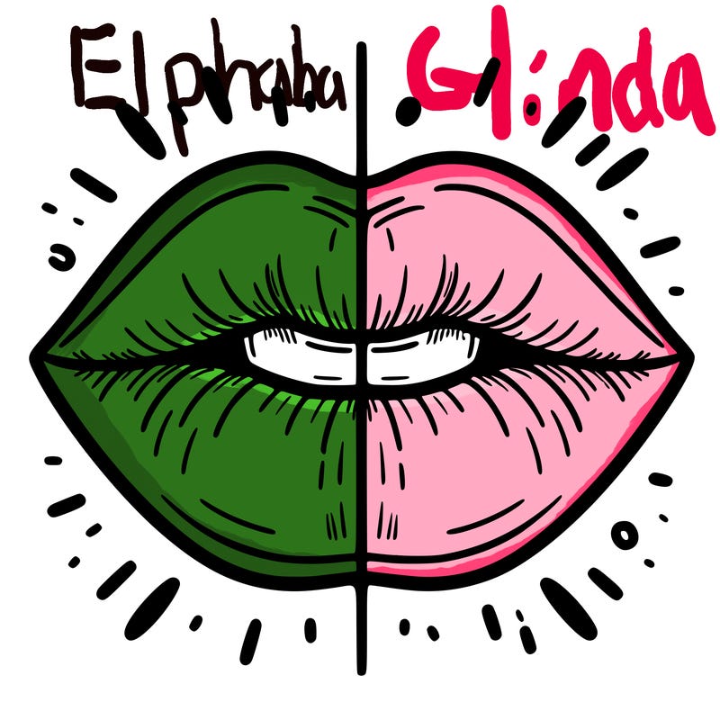lips split in half