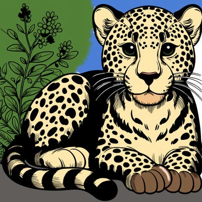 realistic leopard