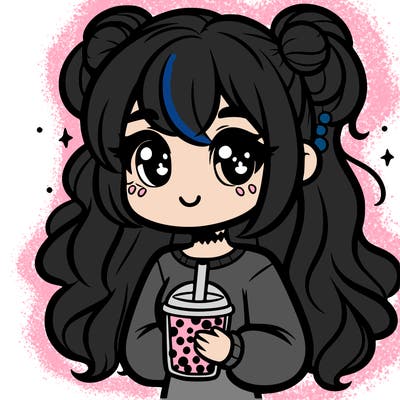 girl with boba