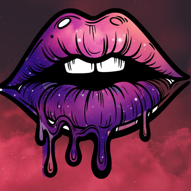 lips that look realistic and drip