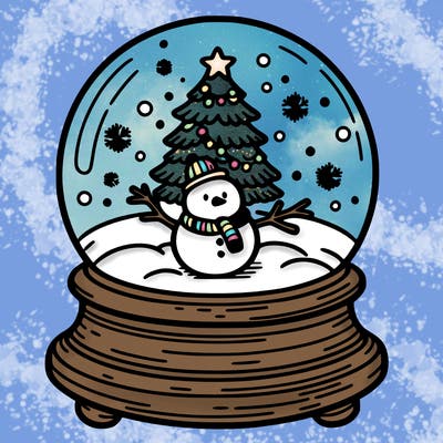 christmas snow globe