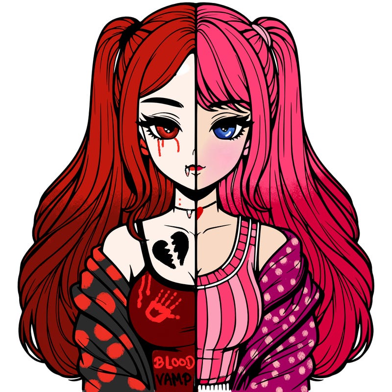 realistic girl split