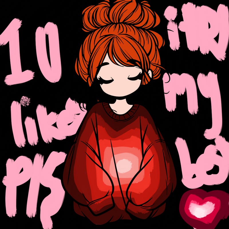 girl with baggy sweatshirt and messy bun