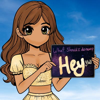 realistic pretty girl holding blank sign