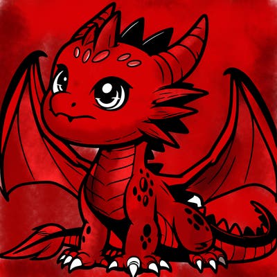 fierce baby night dragon