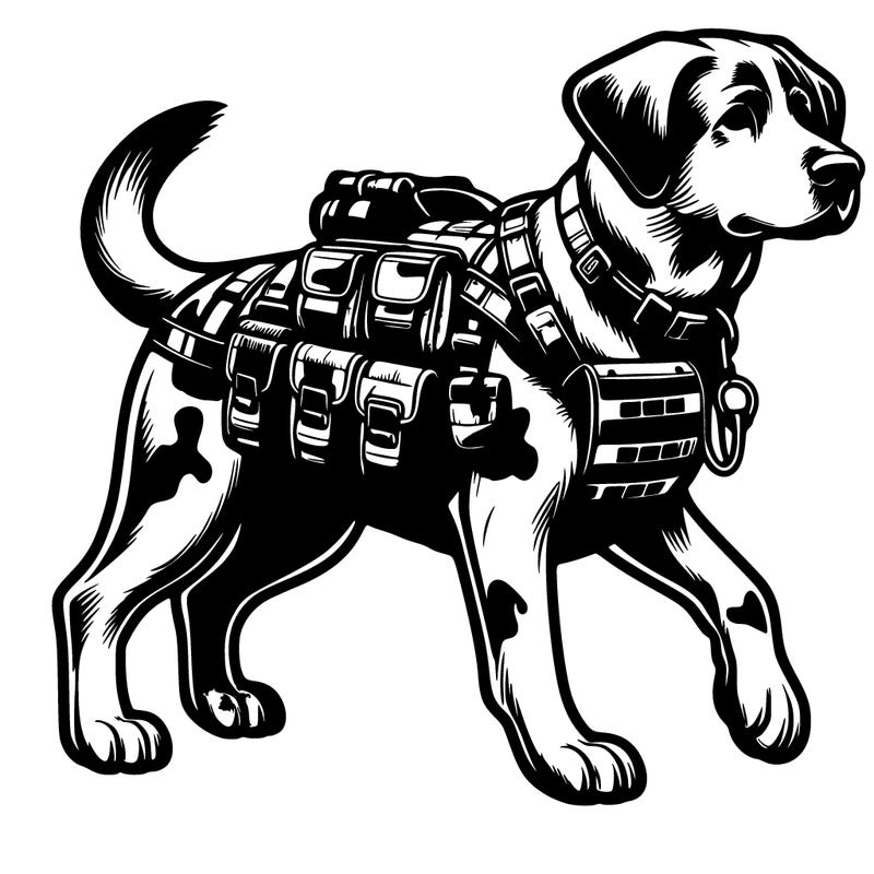 realistic military dog