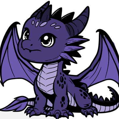 fierce baby night dragon